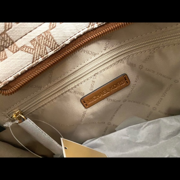 Michael Kors Mirella Small Logo Jacquard Crossbody Bag - Picture 7 of 10